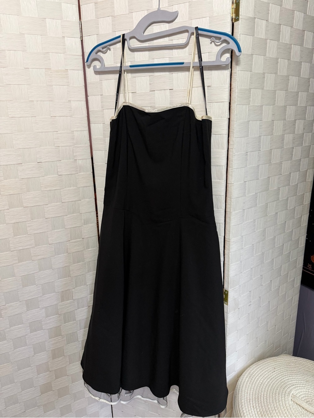 Halloween Black  Dress with Contrast Trim